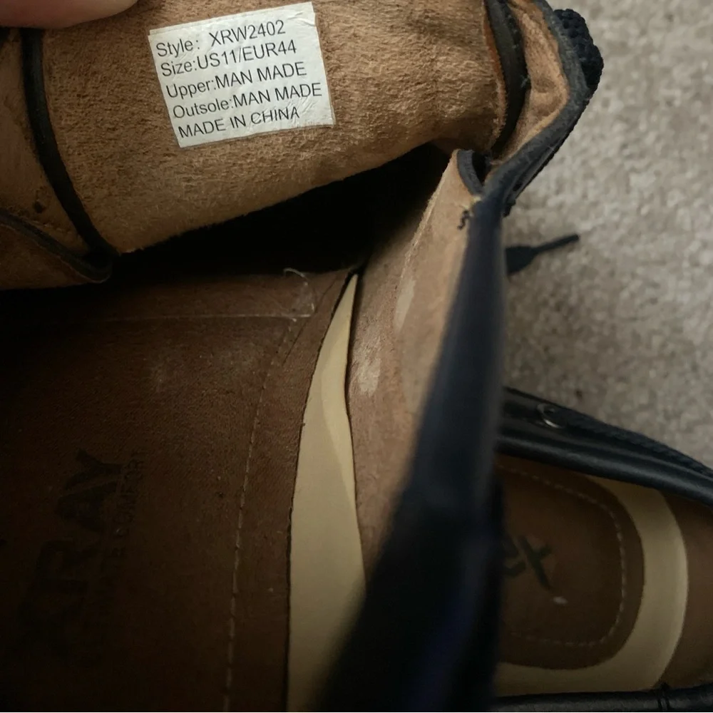 X-ray ultimate comfort Men's Navy Boat Shoes size 11